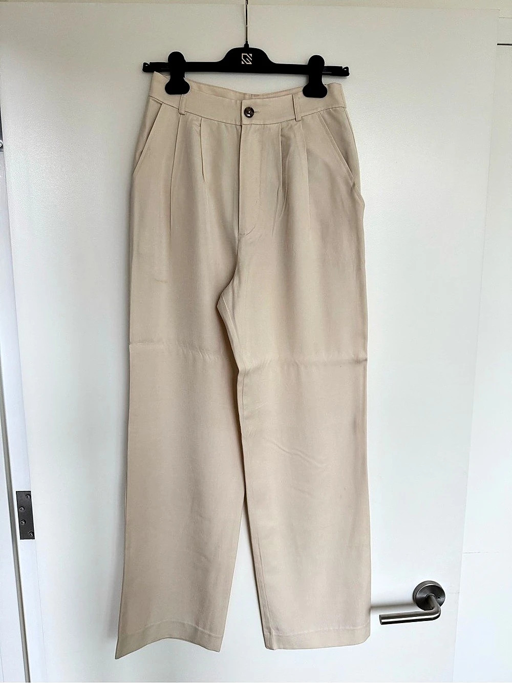 Reformation Mason Pant Wide Leg Pants Cream Size 4